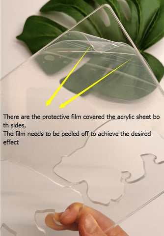 Clear Acrylic Bear Router Template,Bear and Cub Router Template,Router Inlay Template for Woodworking and Craft (6''x12'')