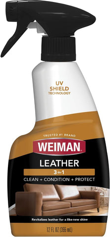 Weiman Leather Cleaner, Conditioner & Protector, Car Interior & Furniture