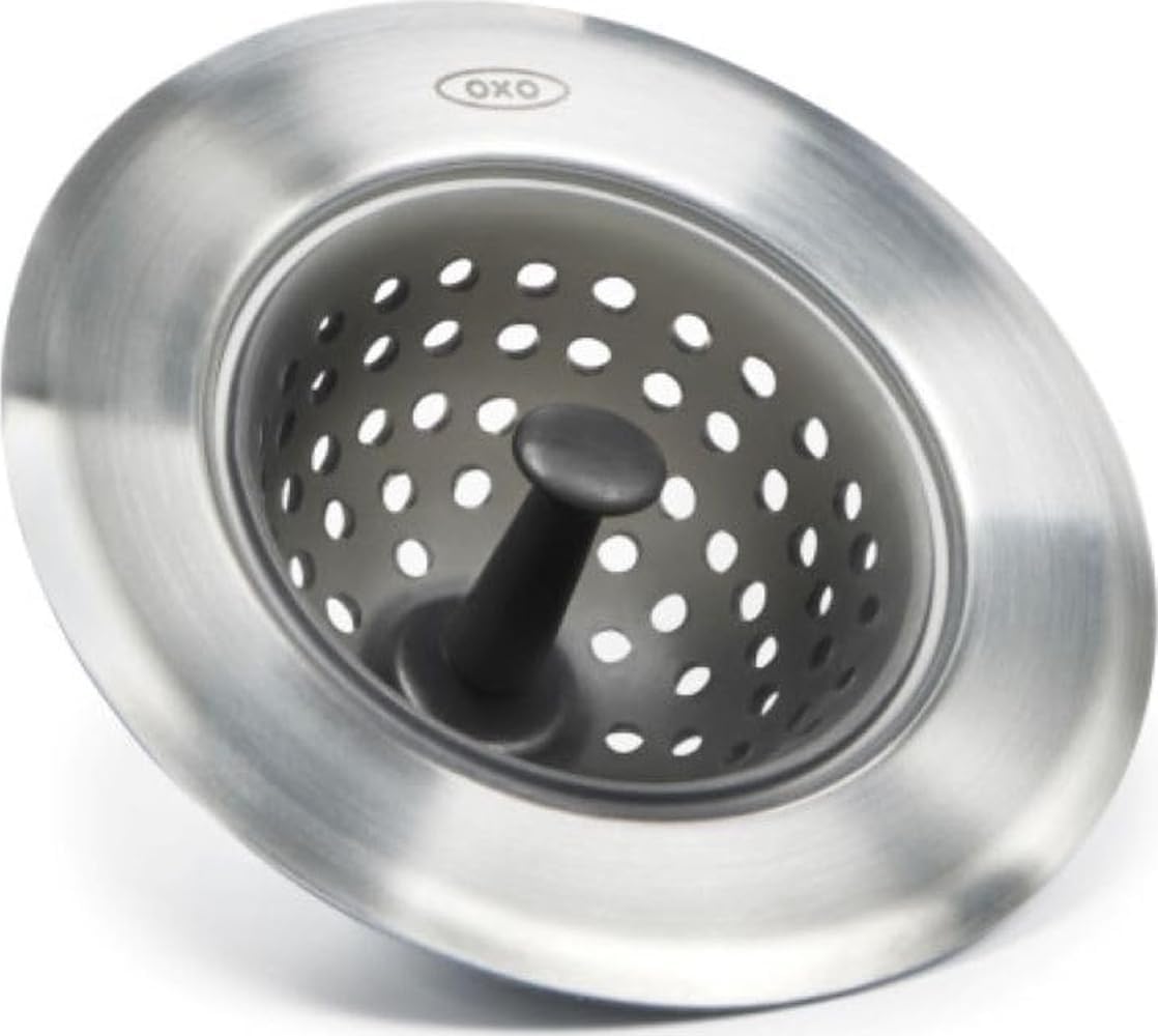 OXO Good Grips Silicone Sink Drain Strainer, Kitchen Sink Stopper