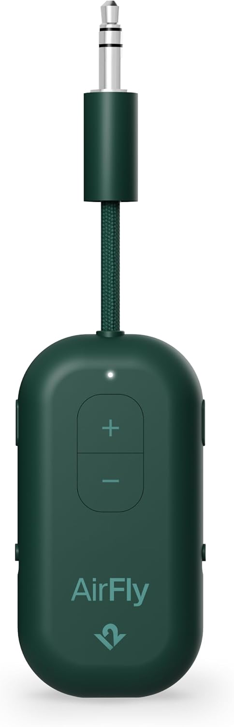 Twelve South AirFly Pro, Bluetooth Wireless Audio Transmitter, Evergreen