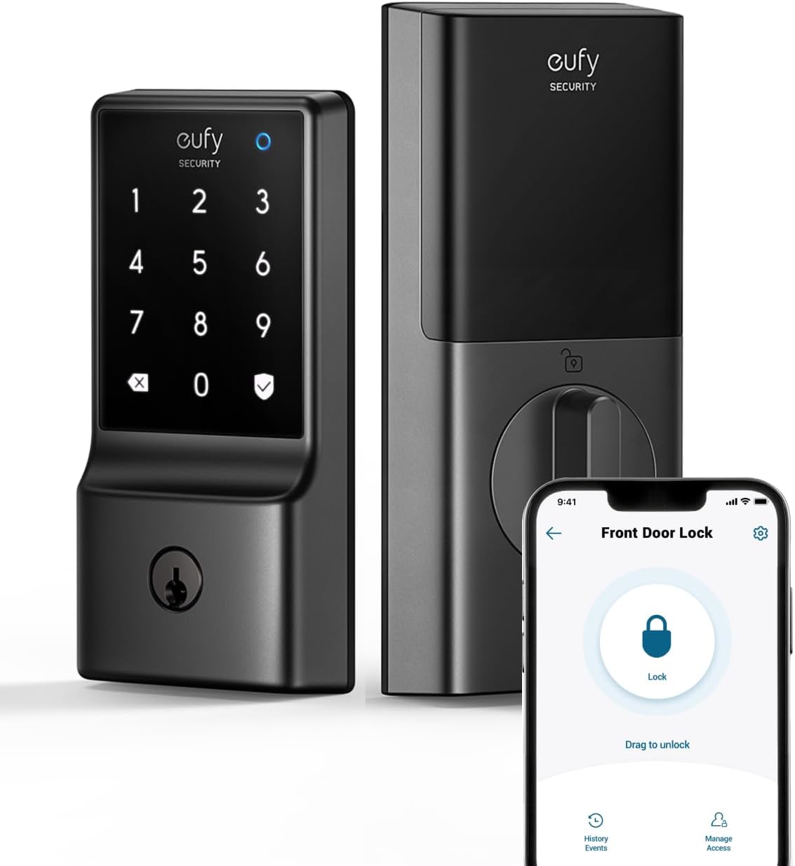 eufy Security Smart Lock C210, Keyless Entry Door Lock, Built-in Wi-Fi