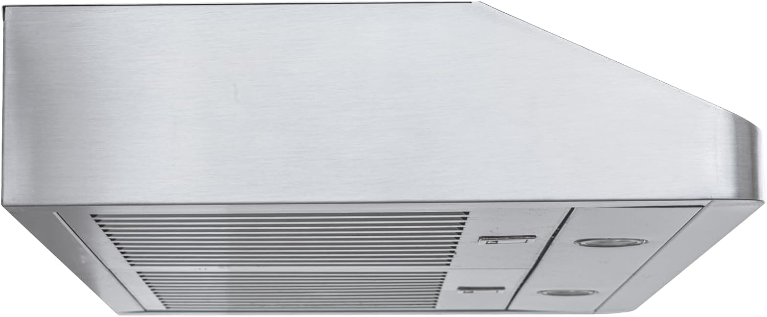 PROLINE 30-Inch Under Cabinet Range Hood, Ducted, 600 CFM, Stainless Steel, LED Lights, ULTRA-QUIET Blower Motor, 4 Speed, 3-Year Warranty, PLJW 185.30.