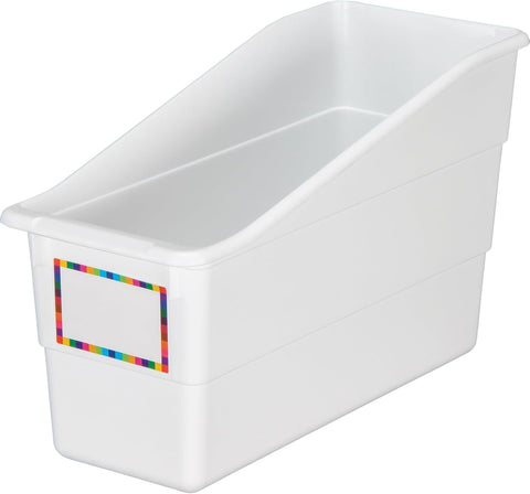 Really Good Stuff Durable Book & Binder Holders, 12-Pack, White