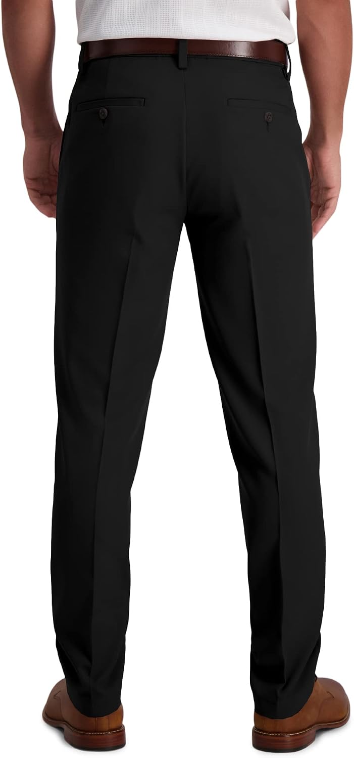 Haggar Men's Cool 18 Pro Slim Fit Flat Front Super Flex Waistband Casual Pant