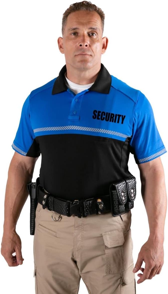 RYNO GEAR 100% Polyester Jersey Knit Two Tone Security Bike Patrol Polo Shirts