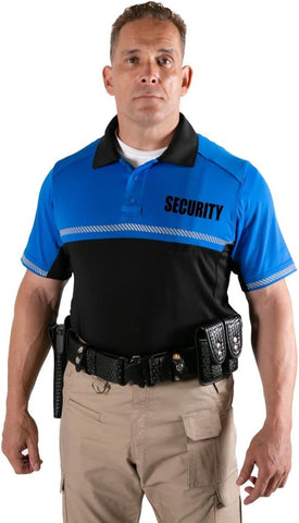 RYNO GEAR 100% Polyester Jersey Knit Two Tone Security Bike Patrol Polo Shirts