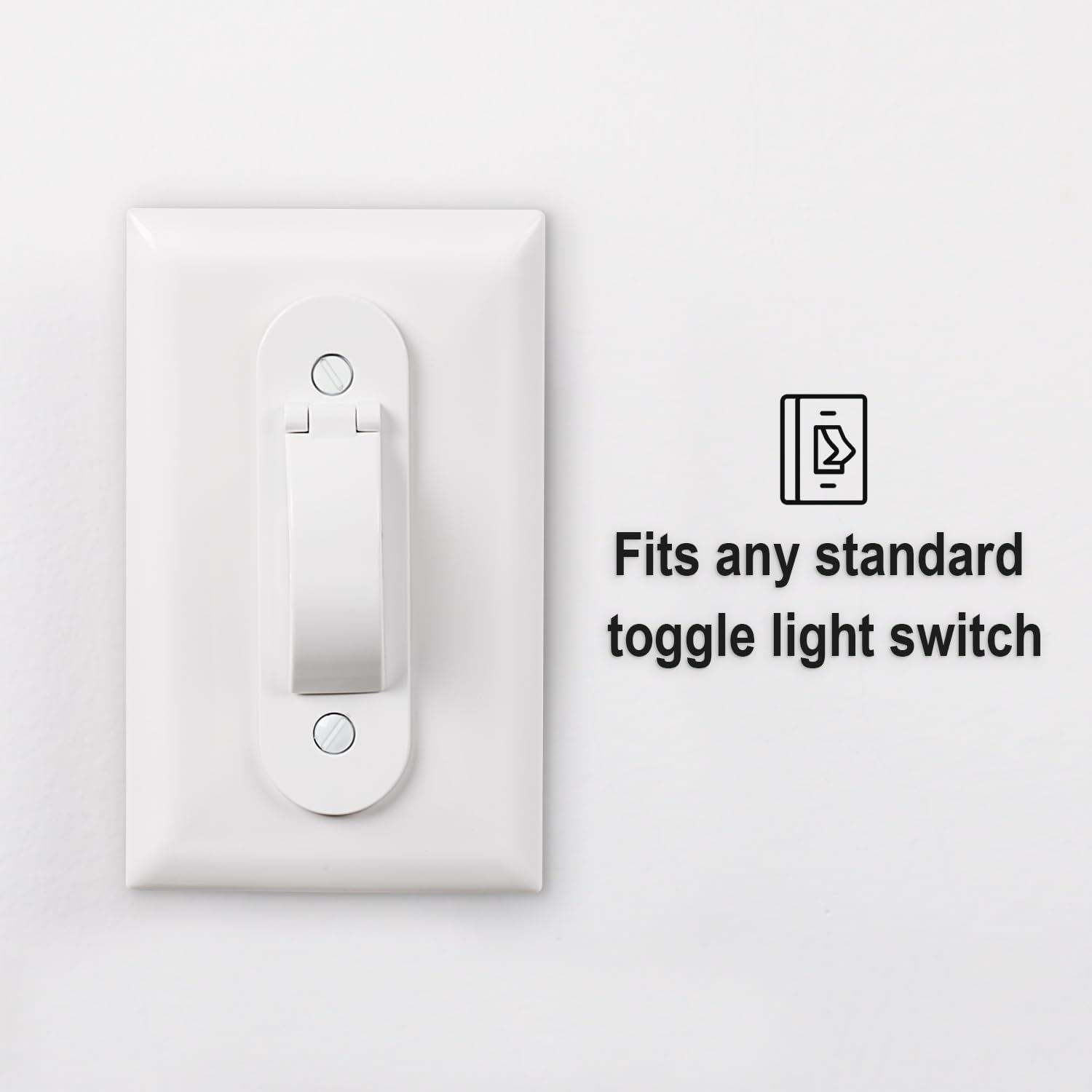 Wall Switch Guard, Child Proof Light Switch Cover Guard | Toggle Style | Light Switch Protection | Keep Toggle Switch in On or Off Position | 2 Pack, White