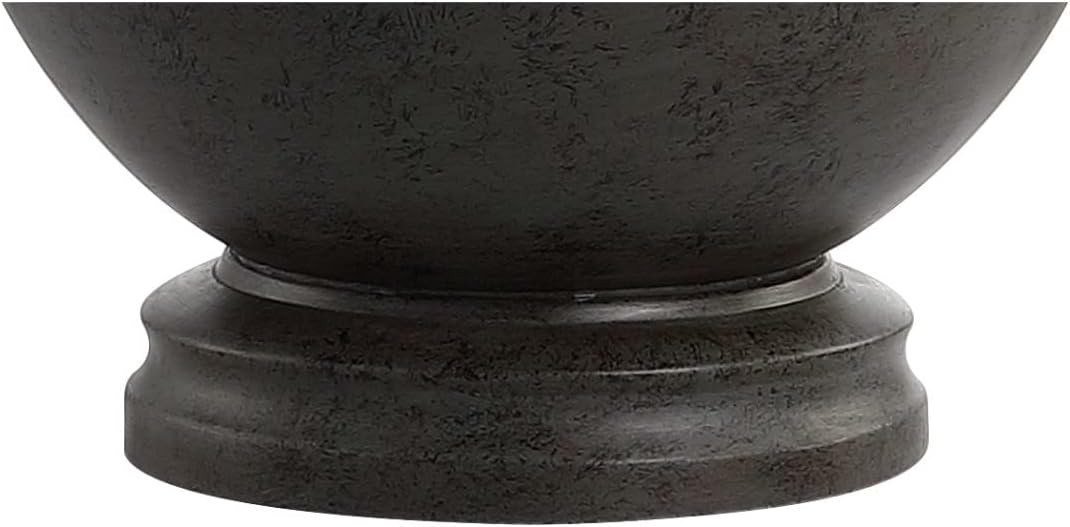 JONATHAN Y Sophie 26" Resin Sphere Table Lamp Sculptural, Dark Gray