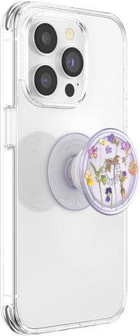 PopSockets Adhesive Phone Grip, Holder- Purple Fields