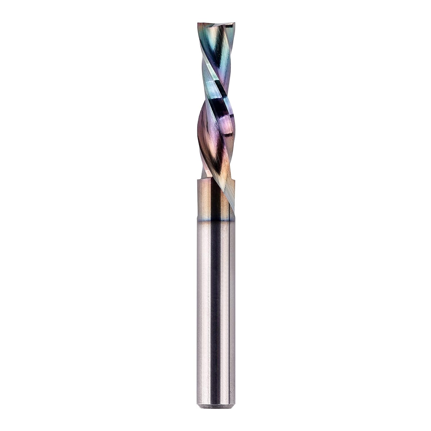 SpeTool 1/4 Inch Shank Downcut Spiral Router Bit 1/4 Inch Cutting Diameter 1 inch Cutting Length with Extra Long Life Coating CNC Router Bits End Mill for Woodwork Mortise Slot