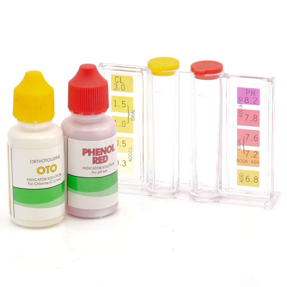 Swimming Pool Spa Water Chemical Test Kit for Chlorine and Ph Test (2 Way Test Kit)