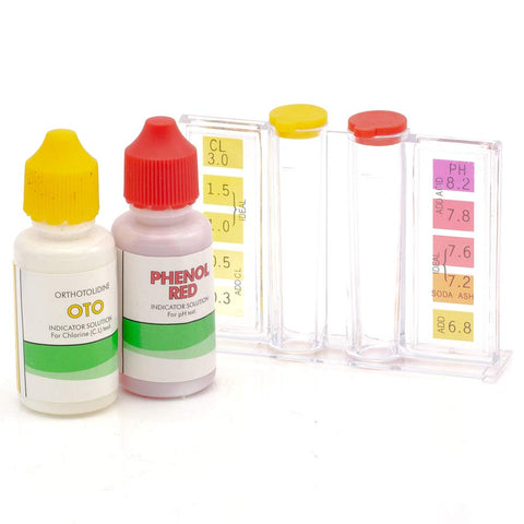 Swimming Pool Spa Water Chemical Test Kit for Chlorine and Ph Test (2 Way Test Kit)
