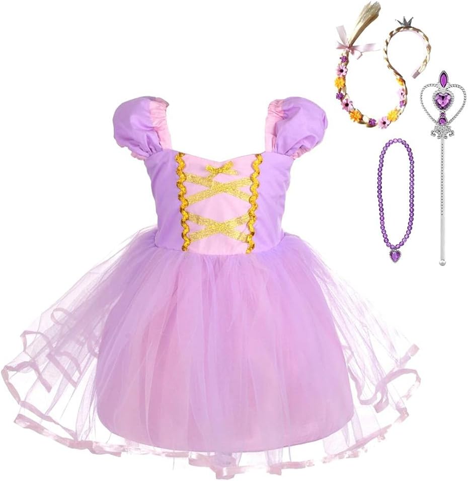 Dressy Daisy Princess Costume Tulle Dress for Baby Toddler Girls 3M to 6Y