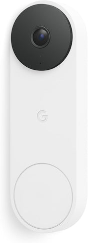 Google Nest Doorbell (Wired, 3rd Gen) - 2K Video, Live View - 2025 - Snow