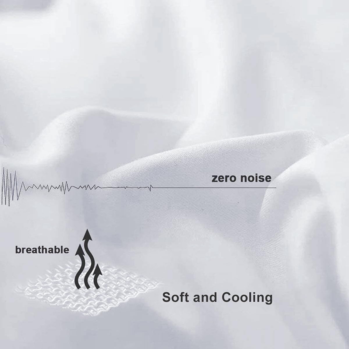 COHOME All-Season King Size Cooling Comforter Duvet Insert - White