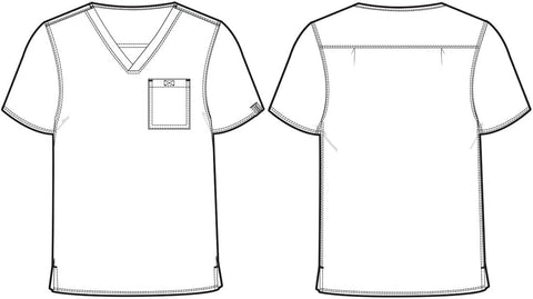 Med Couture Rothwear Touch Scrub Top for Men V-Neck 1 Pocket