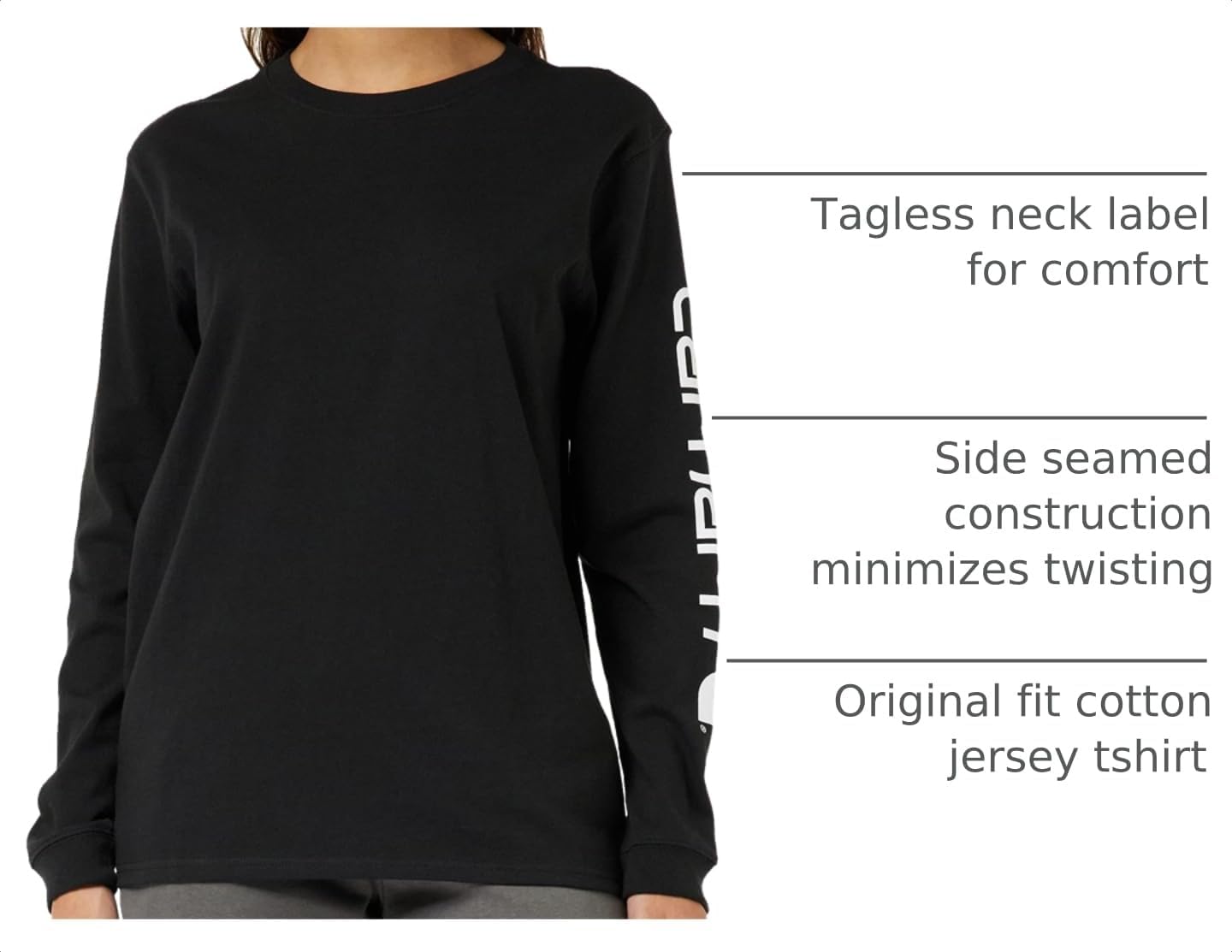Carhartt Women's Dearborn Loose LS Logo T-Shirt