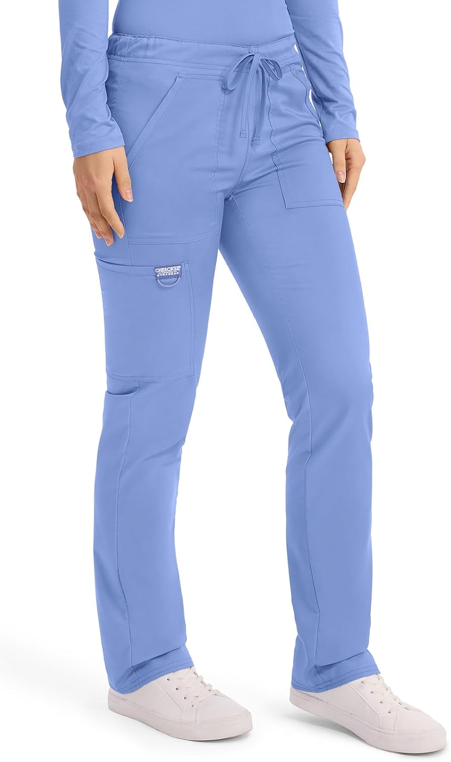Cherokee Revolution Scrub Pants for Men Tapered Leg Drawstring Stretch