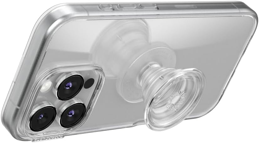 PopSockets Adhesive Phone Grip, Holder- Clear