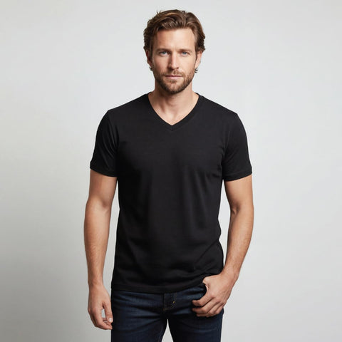 Lands' End Men's V-Neck Undershirt 3 Pack