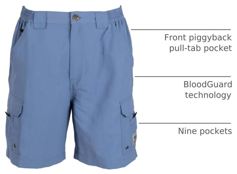 Bimini Bay Outfitters LTD Boca Grande II Men's Fishing Short Featuring BloodGuard