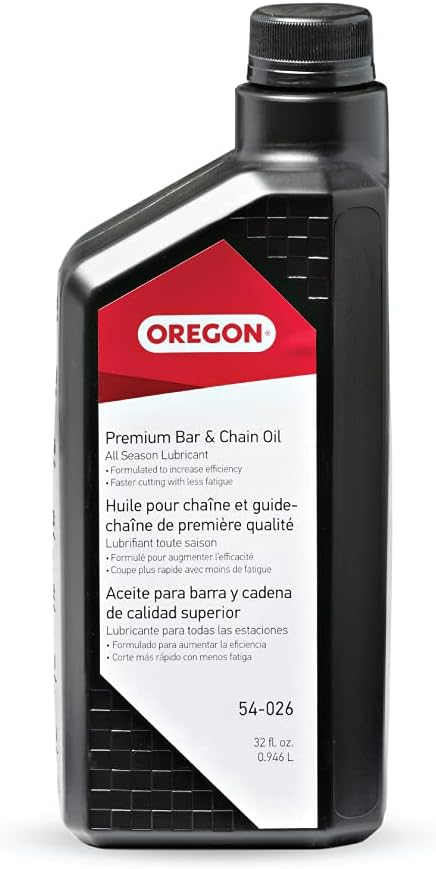 Oregon Premium Bar & Chain Oil, 1 Quart Bottle (32 fl.oz / 946 ml)