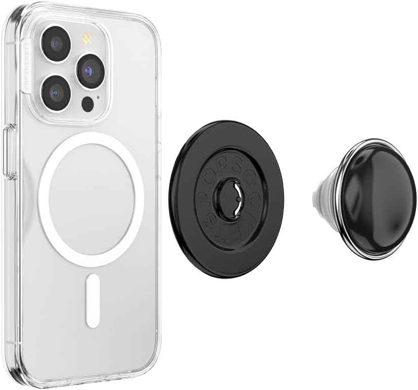 PopSockets Phone Grip for MagSafe, Magnetic Holder- BonBon Black