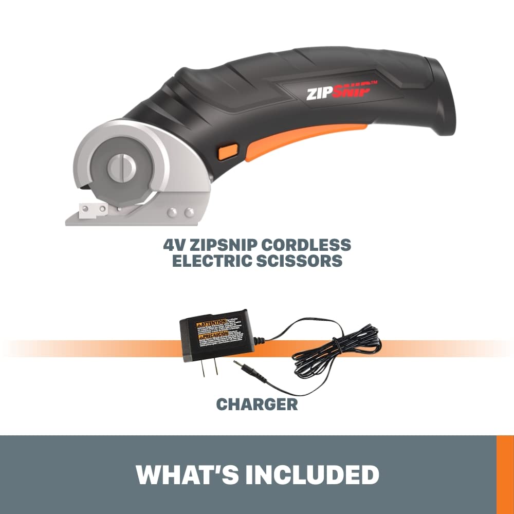 Worx WX082L 4V ZipSnip Cordless Electric Scissors, fabric scissors, rotary cutter