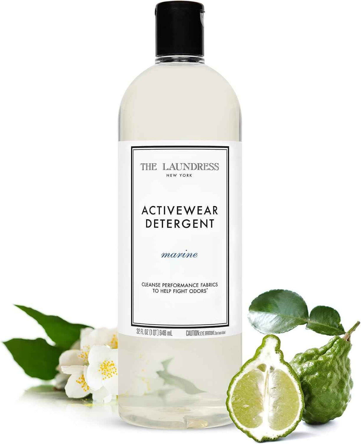 The Laundress Activewear Luxury Laundry Detergent, Marine Fragrance, 32 oz | 4-in-1 Enzyme Detergent for Workout Performance Fabrics, Fights Sweat Odors & Stains, 90% USDA Certified Biobased Product