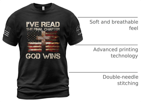 Ive Read The Final Chapter God Wins Shirt, Cross Shirt 1