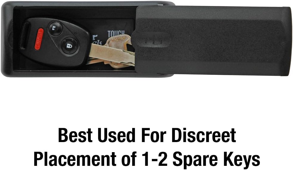 Master Lock Magnetic Key Holder, Key Storage Box to Hide Keys Black 207D