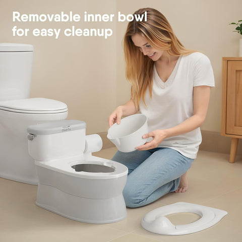CheerTry 2-in-1 Toddler Potty Training Toilet with Detachable Training Seat