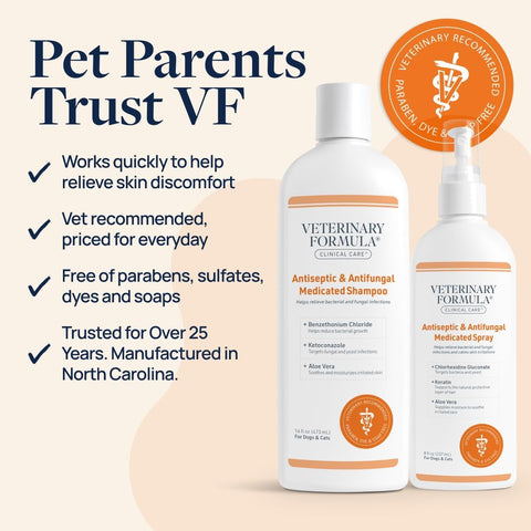 Veterinary Formula Clinical Care Antiseptic & Antifungal Shampoo, 16 oz