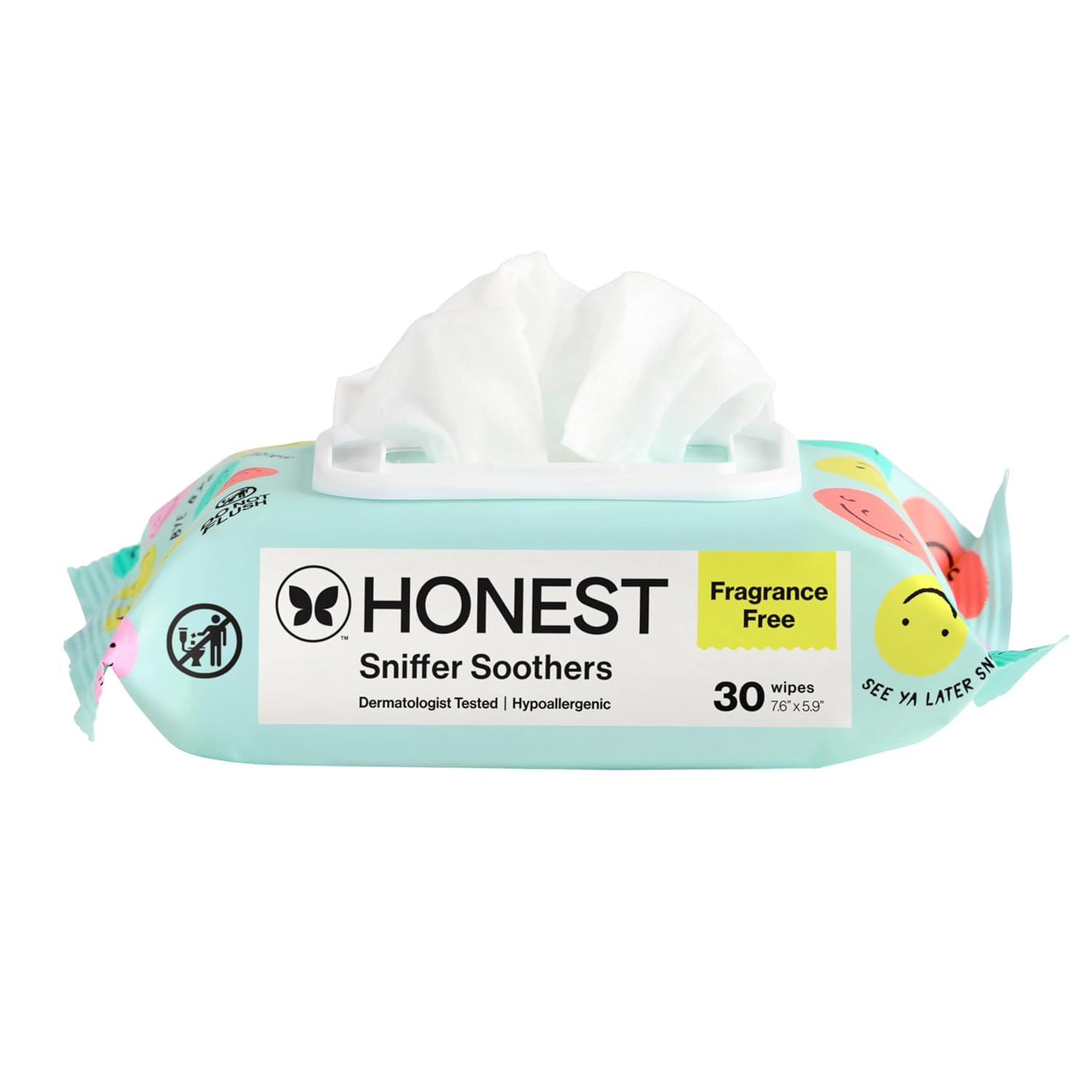 The Honest Company Snot Removing Wipes, Hypoallergenic, 30 Count
