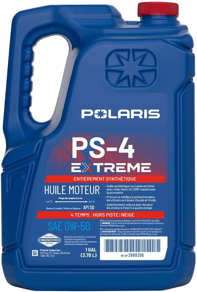 Polaris PS-4 Extreme 0W-50 4 Cycle Full Synthetic Oil, 1 Gal - Part 2889396