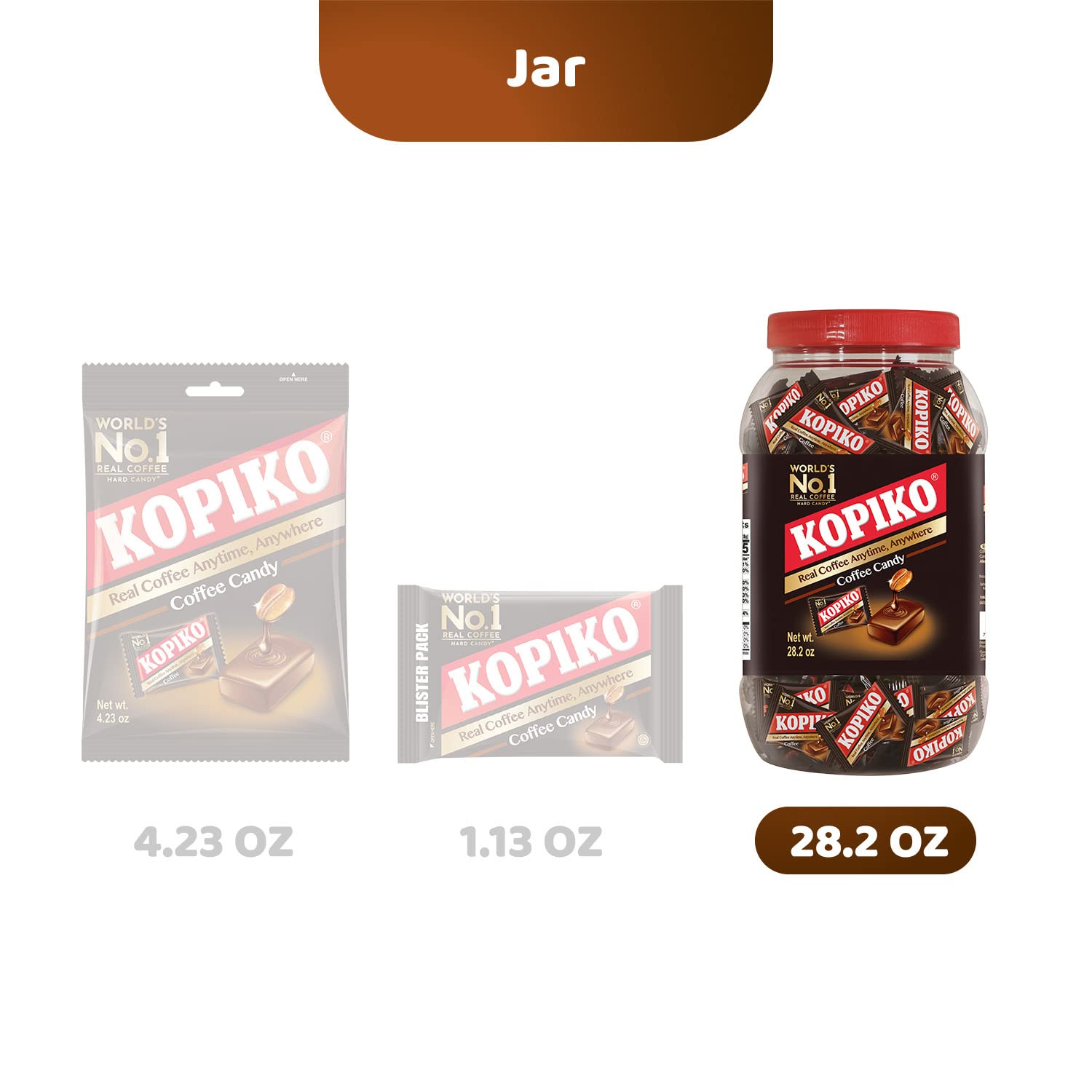Kopiko Cappuccino Candy – Pocket Coffee Hard Candy (2-Pack 28.2oz)