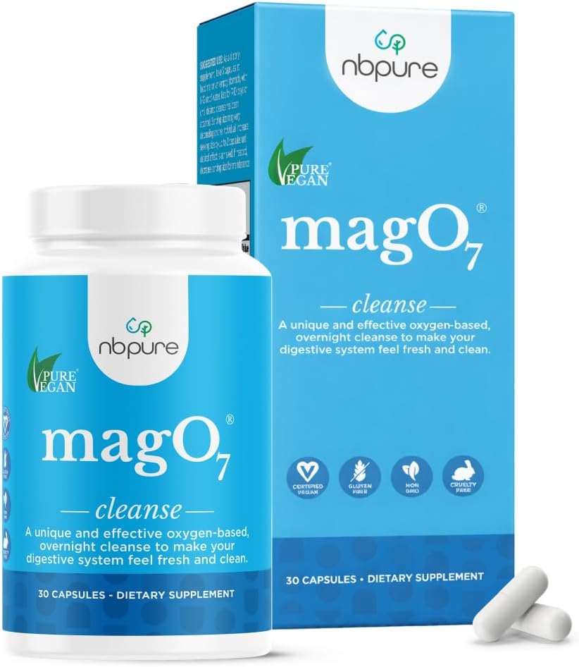 nbpure MagO7 Natural Colon Cleanse & Detox (30 Capsules)