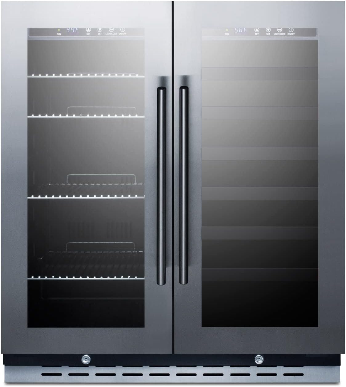 Summit 30” Wine Cellar/Beverage Center Combo, Stainless - SWBV3067B