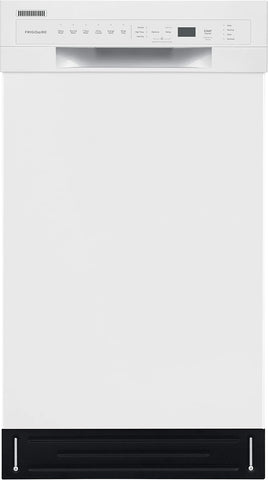 Frigidaire 18 in. ADA Compact Front Control Dishwasher in White with Dual Spray Arms, 52 dBA, includes room-of-choice delivery