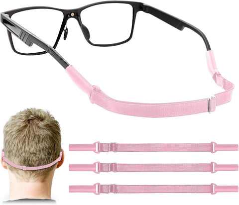 Enenfly Adjustable Glasses Straps - 3 Pack No Tail Eyewear Retainer for Men, Women, Kids – Fits Eyeglasses & Sunglasses