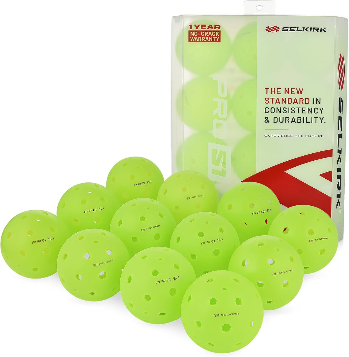 Selkirk Sport Pro S1 Outdoor Pickleballs | USAPA Approved | 4/12/100pk