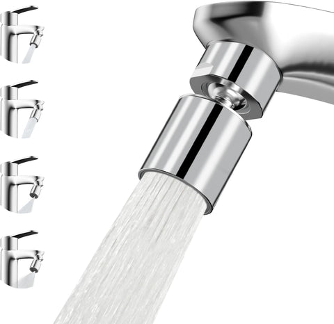 Hibbent NSF/ANSI/CAN 372 Certified 4 Modes Faucet Aerator, Chrome