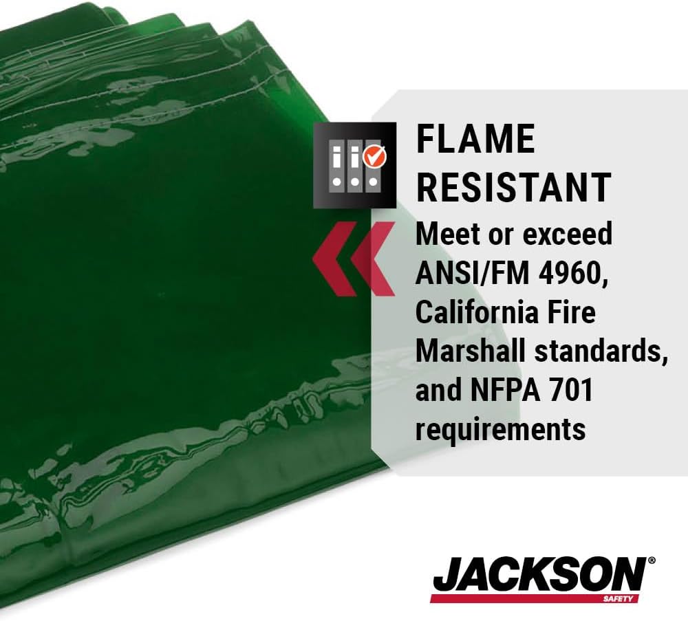 Jackson Safety Transparent Welding Curtain for Sparks & Spatter - NFPA 701
