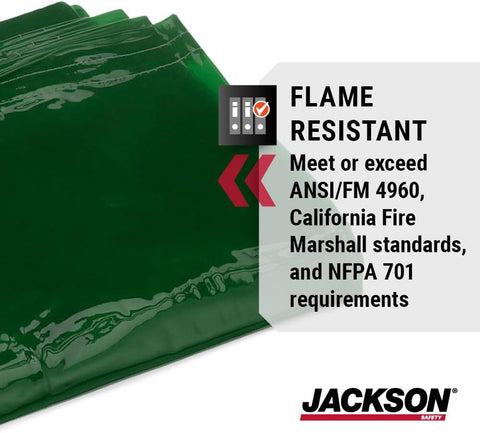 Jackson Safety Transparent Welding Curtain for Sparks & Spatter - NFPA 701