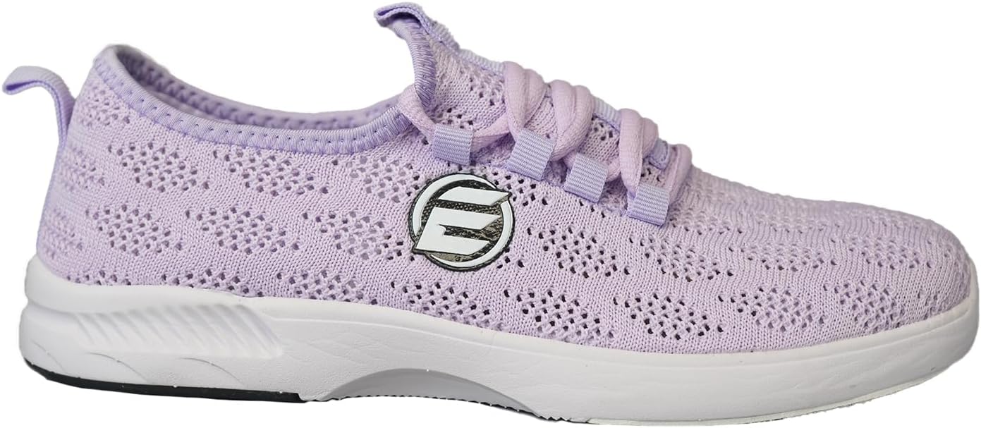 ELITE Women's Kona Slip-On Bowling Shoes - Lightweight Athletic, Breathable Knit, Universal Soles