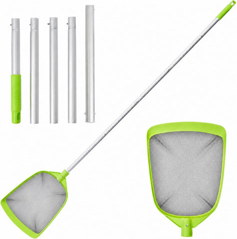 Sepetrel Pool Skimmer Net- Total Length 72 inches Rake with Pole,Accessories for Cleaning Inground/Above Ground Swimming Pool, Pond,Spa and Hot Tub Leaf Debris