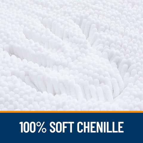 OLANLY Bathroom Rugs 32x20, Extra Soft Absorbent Chenille Bath Rugs