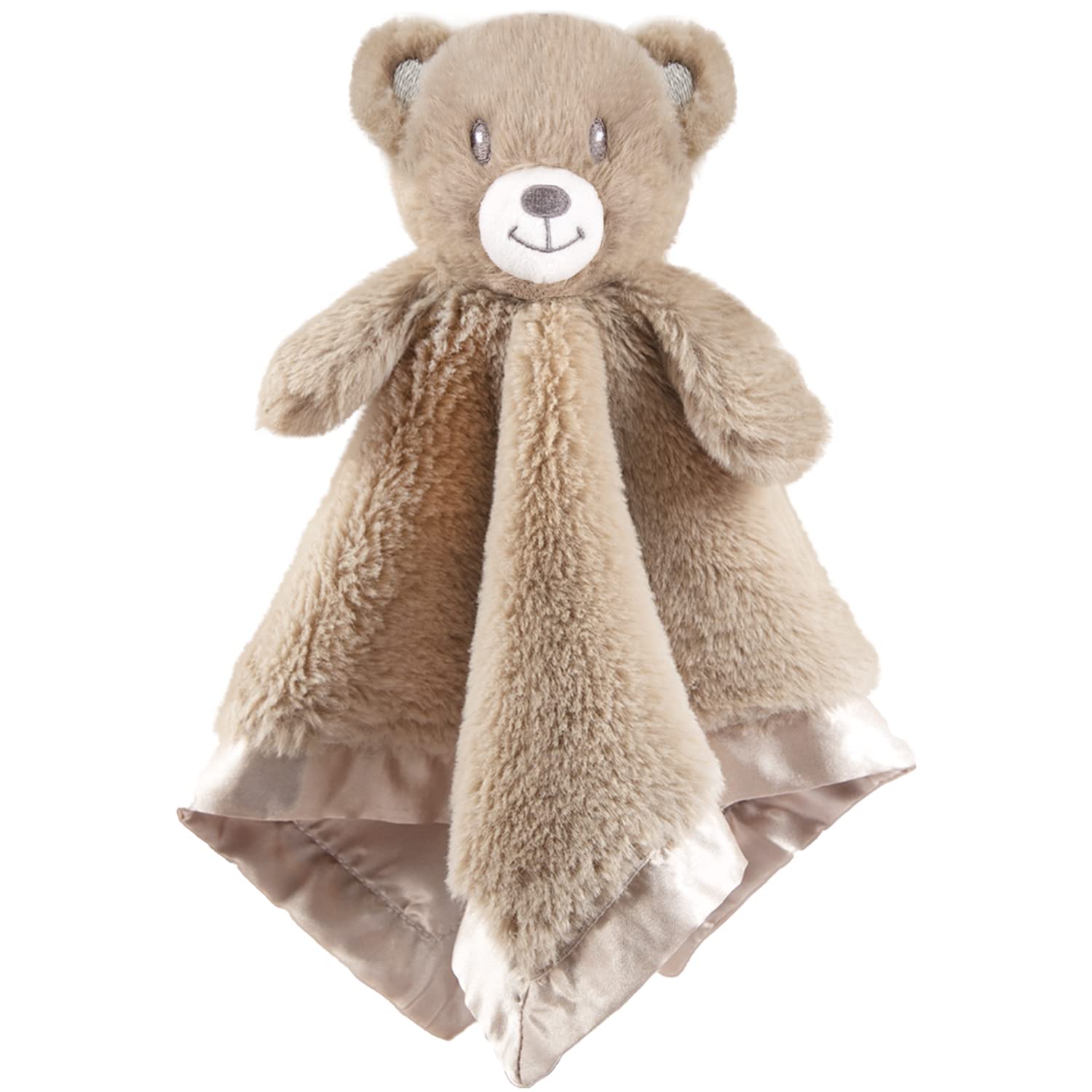 Bear Baby Lovey Security Blanket for Boys Girls 16 Inch Dark Brown