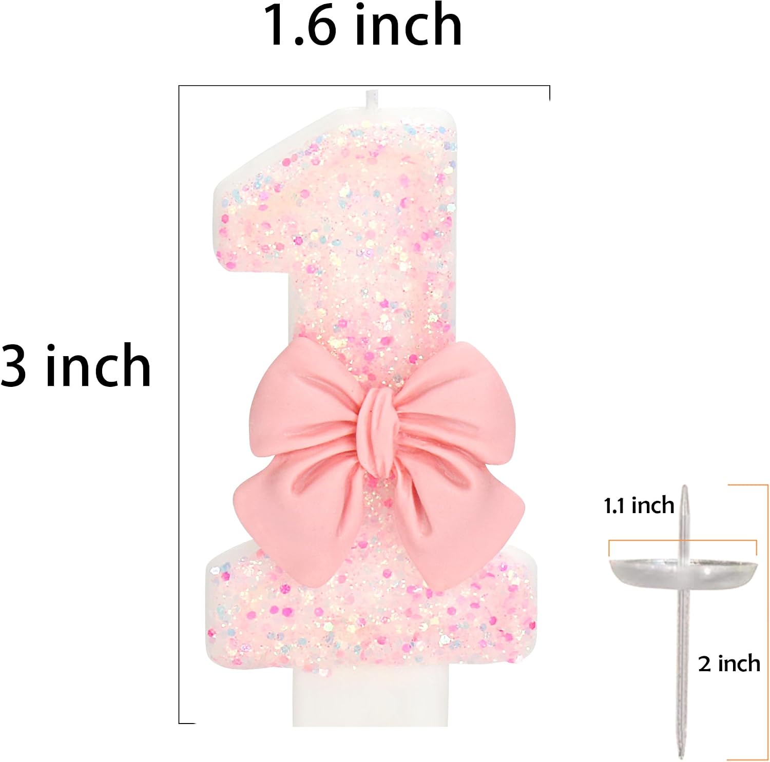 Pink Bow Birthday Number 19 Candle 19th Birthday Decorations Girl