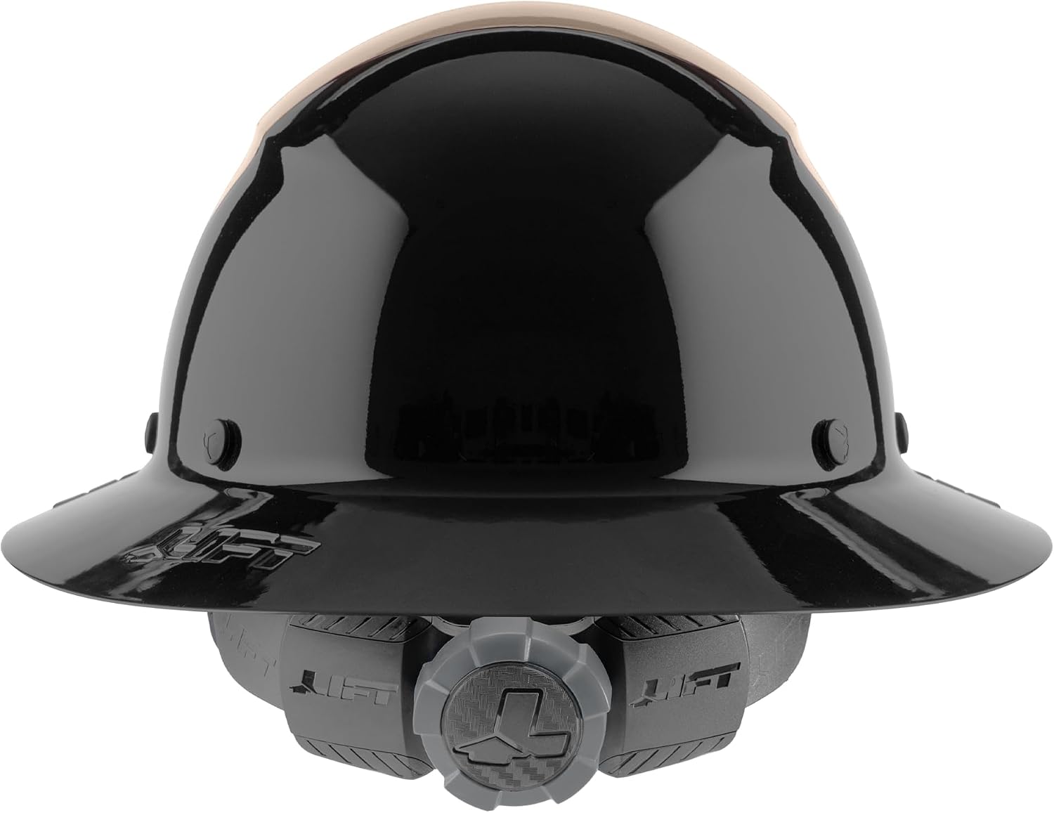 Lift Dax Fiber Resin Full Brim Safety Helmet/Hard Hat, 6-Point Suspension